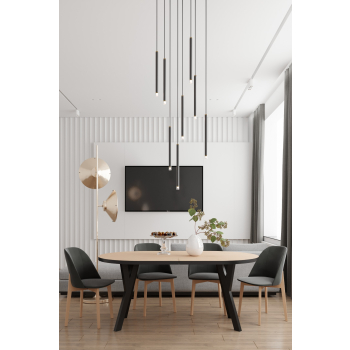 Stół STL191/2 100cm - 180cm rozkładany okrągły stylowa podstawa