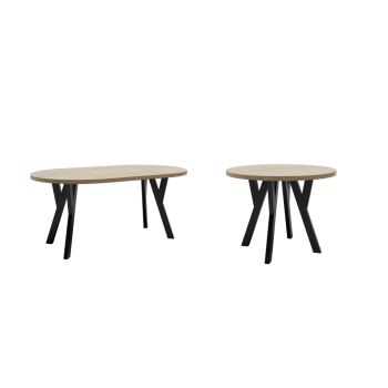 Stół STL191/2 100cm - 180cm rozkładany okrągły stylowa podstawa